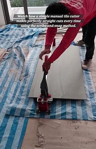 Mastering the Manual Tile Cutter: Quick Scribe and Snap Technique