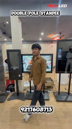 Double pole standee best advertising product