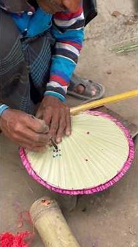 Traditional Palm Leaf Hand Fan Making | Amazing Hand Skills