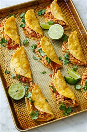 In less than 30 minutes, you’ll be enjoying the best chicken tacos! (Recipe in comments) | NatashasKitchen.com