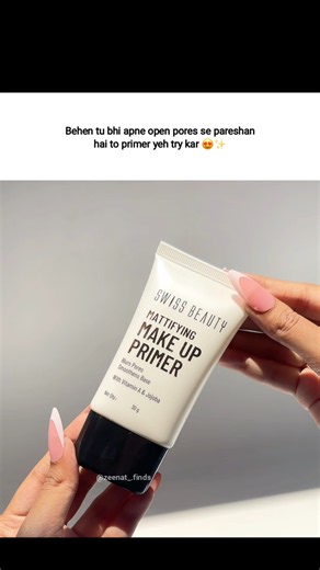 Swiss beautymattifying make up primer 🥹🤍