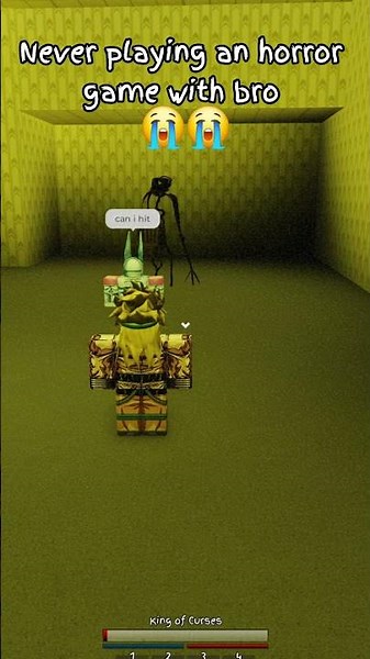 Never playing an horror game with bro 😭😭 #roblox #jjkgame #robloxedit #jujutsushenanigans