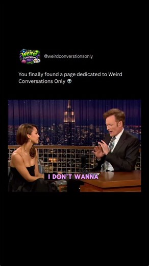 Weird Conversations Only | During a late night interview, the host casually compliments Jessica Alba by saying many people consider her one of the most beautiful... | Instagram