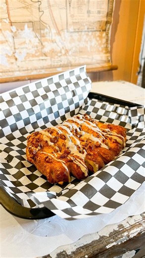 Watch us make our famous Bear Claws! It’s a fan favorite! 😋 #boernetexas #bearclaw #pastrypassion #pastryinspiration #bakingaddiction #bakingfun #bakingvideo #visitboerne | Bear Moon Bakery