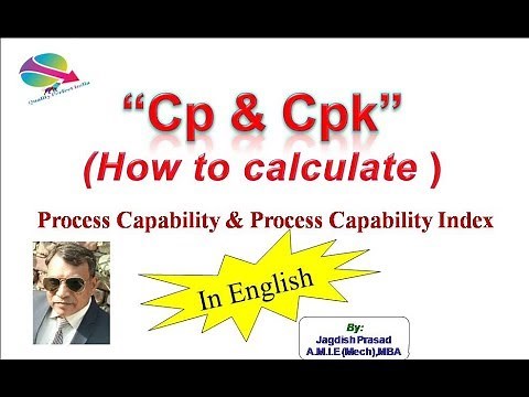 Cp and Cpk. How to calculate (In English)