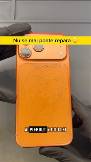 Nu se mai poate repara? Inlocuire carcasa, reparatie iPhone 17 pro max #storytime #PROiPhoneCluj