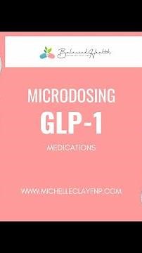 Micro dosing GLP-1 meds