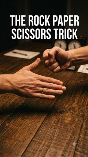 The Psychology Trick Behind Rock Paper Scissors #shortsfeed #youtubeshorts