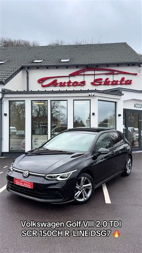 🔥 NOUVEAUTÉ À SAISIR 🔥 Voici une Volkswagen Golf 8 R-Line 2.0 TDI 150 DSG7, une compacte sportive et confortable, parfaite pour le quotidien comme pour les longs trajets 😍 Mise en circulation 09/2021, 106 235 km. Son moteur diesel 150 ch avec boîte automatique DSG7 offre une conduite souple, dynamique et économique. Noir Intense nacrée, toit ouvrant électrique, sono Harman/Kardon, Keyless Access et Pack Assistance… une Golf très bien équipée avec seulement 116 g/km de CO₂. 💶 À partir de 318,