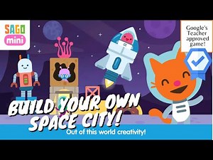 Sago Mini Space Blocks Builder - Build your own space city!!!