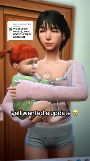 Replying to @Inddiaaﾒ𝟶 🌸 so it was a normal looking baby 😭😭✌🏻 (haven’t customised it at all) ‼️BTW GUYS THIS IS NOT DD‼️ i would never have that mod in my game 😭 #sims4 #sims4tok #thesims4catsanddogs #simstok #update