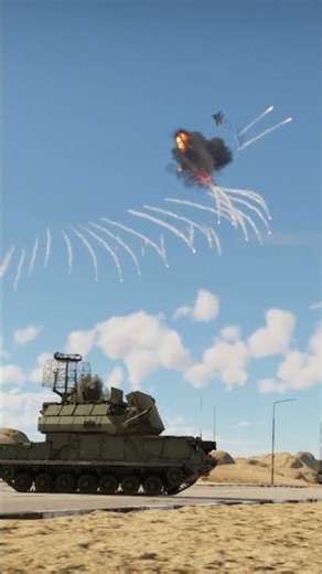 High altitude Buk-M2 vs F/A-18 air battle 💣 #BukM2 #FA18 #Hornet #SAM #Missile #Intercept #Defense