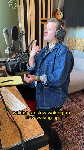 Hi. Today we’re stacking vocals to add drama! #singersongwriter #piano