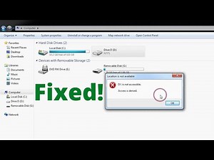 How To Fix “Location Is Not Available” “D:\ Is Not Accessible” “Access Is Denied” Windows 7 8 10 11