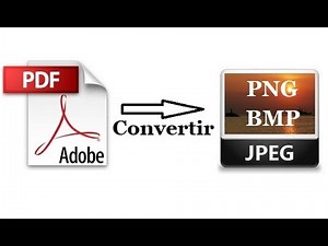 Convertir PDF en JPEG, JPG, PNG, BMP…