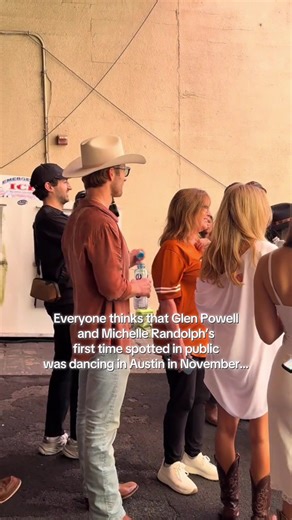 Proof that Michelle Randolph was with Glen Powell and his mom at the Texas vs OU football game on Oct 11th 🤭 #glenpowell #michellerandolph #celebritytea #deuxmoi