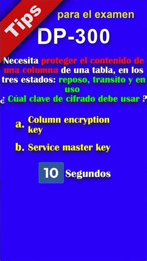 DP-300 Tip 33 - Protect Column Data in all 3 states #azure #dp300 #exam #studying