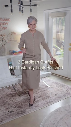 Beth Djalali on Instagram: "Cardigans can look chic or frumpy—no in-between. 😄 I’m sharing 3 cardigan outfits for women over 50 that feel polished and modern (not dowdy). Comment CARDIGAN, and I’ll DM the shopping links for all 3 looks. #fashionover50 #midlifefashion #agelessstyle #styleinspo #whattowear"