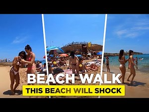 This beach will SHOCK you - DO NOT MISS OUT❗Beach walk Ibiza, SPAIN | 4K UHD 60 FPS