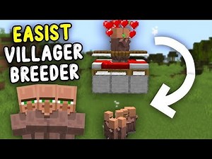The EASIEST and MORE SIMPLE VILLAGER BREEDER In Minecraft Bedrock 1.21!