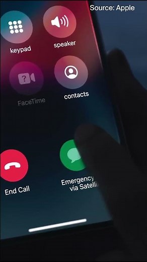 How to use Emergency SOS via satellite #shorts