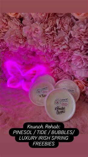 Since there were no crunches in my first video (I feel so bad about that) I decided to do one of my original long captions for this one. All these were freebies that the amazing @krunchrehab was so generous to include with my order. She gave me a few other freebies that were recorded in the first video but I decided to do all the bowl freebies in a separate video (thank goodness lol) so they have sound 🙌🏾. I received her Pinesol cereal, Tide chunks, Bubbles chunks, and Luxury Irish Spring. Pin