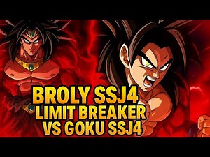 GOKU SSJ4 VS BROLY SSJ4 LIMIT BREAKER!!!! DRAGON PIXEL EPIC FIGHT
