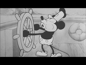 Mickey Mouse First Cartoon: Steamboat Willie (1928)