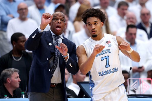 UNC's Seth Trimble defends Hubert Davis against 'hate' after loss vs. VCU