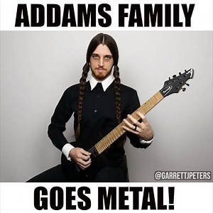 326K views · 3.6K reactions | So my girlfriend Alice Lockhart asked me to record the "Addams Family" theme song for her makeup tutorial video... aaaaaaand I got a little carried way 落 | Garrett J Peters | Facebook