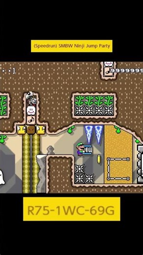 SMBW Ninji Jump Party [マリオメーカー2] #shorts