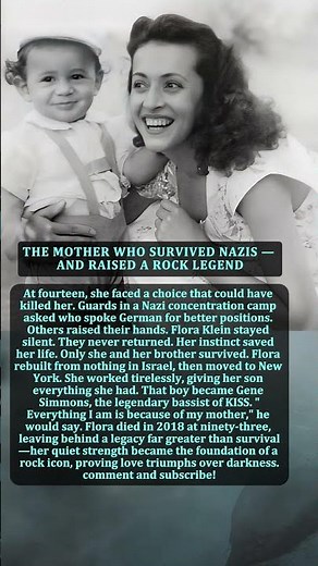THE MOTHER WHO SURVIVED NAZIS — AND RAISED A ROCK LEGEND