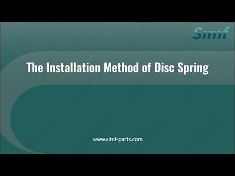 The installation method of thedisc spring