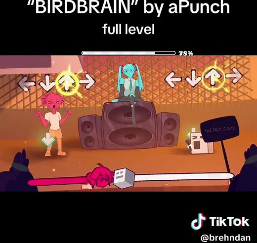 Birdbrain full level by aPunch id: 134634110 #geometrydash #fyp #birdbrain #teto #kasaneteto