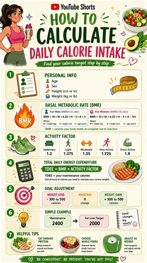 How to Calculate Daily Calorie Intake 10 Slide Visual Guide