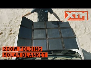 Check out the XTM 4x4 200W Folding Solar Blanket