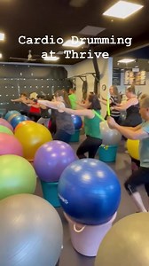 Cardio Drumming classes combine aerobic movements with the powerful beat and rhythm of drums. Instead of beating on a drum, however, people whack a large exercise ball with a pair of drumsticks, unleashing their inner rock stars.😎😎😎 It’s so much fun! PLUS drumming has great biological benefits ... Research shows that playing a musical instrument reverses elements of human stress at the gene level! COME and exercise to the beat of your own drum--- literally. Join the #cardiodrumming #movement 