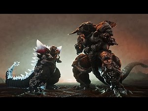 SPACE GODZILLA Battles Bagan in EPIC Kaiju Fight!