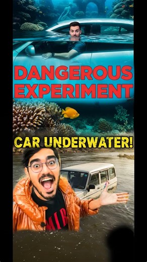 ​🌊 Car vs Deep Water: Kya gadi chal payegi? 🚗 ‪@CrazyXYZ‬ #experimnent #car #water #amitbhai