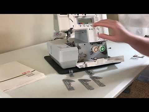Threading the Elna Lock Pro 5 DC - Part 1 - Needle Plates, Presser Feet and More