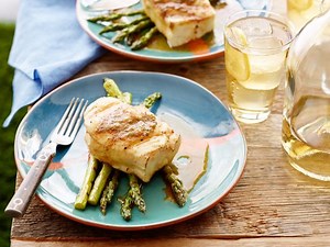 Grilled Halibut with BBQ Butter