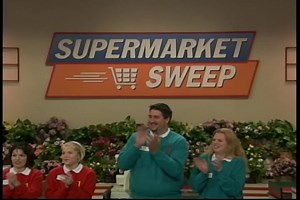 Adorable Engaged Couple Wins Big | Supermarket Sweep 2000 | David Ruprecht | Supermarket Sweep