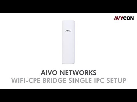 AIVO Networks WiFi CPE Bridge Single Camera Setup with AIVO ANCP3005Q
