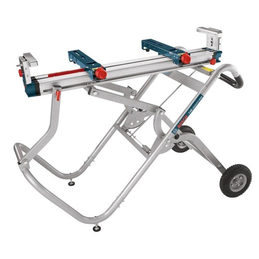 Check The Home Depot's Q&A Before Buying: Bosch Portable Folding Gravity Rise Miter Saw Stand with Wheels