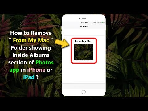 How to Remove " From My Mac " Folder showing inside Albums section of Photos app in iPhone or iPad ?