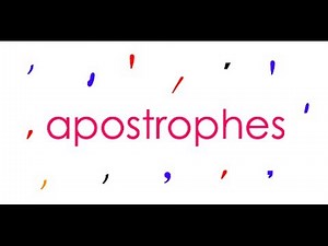 how to spell: apostrophes 1 contractions