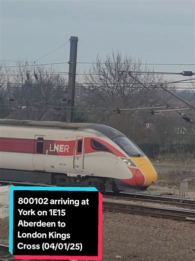 Azuma Train 800102 Arrives at York Station