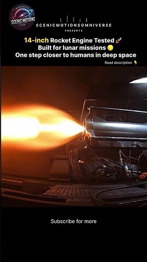 NASA’s 14-Inch Rocket Engine Test | Powering Humanity’s Return to the Moon 🌕🚀