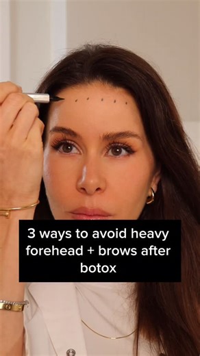 Dr Rebecka Gardell on Instagram: "3 ways to avoid heavy forehead + brows after botox"