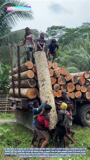 Human Chain Power: How Coordinated Muscle Moves Tons of Timber Without Machines